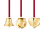 Christmas Collectable 3pcs Ornament Set, 2026 - Gold - 10021070