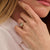 Zirconia Cushion Ring - Rose Gold - 12415GR