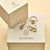 Zirconia Cushion Ring - Rose Gold - 12415GR