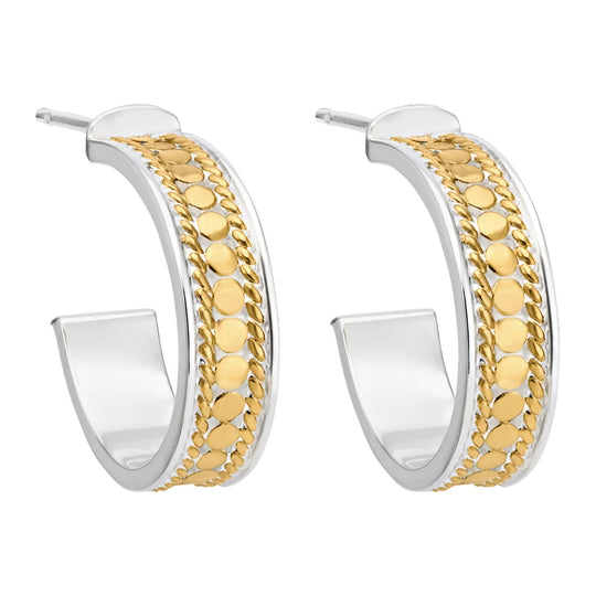 Small Hoop Earrings - Gold - 1591E-GLD