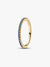 Sparkling Blue Half-Eternity Band Ring - 14ct Gold Plating