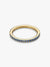 Sparkling Blue Half-Eternity Band Ring - 14ct Gold Plating