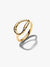 Organically Shaped Stone-Set Statement Ring - 14ct Gold Plating