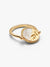 Pegasus Reversible Medallion Ring - 14ct Gold Plating