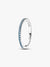 Sparkling Aquamarine Half-Eternity Band Ring - Sterling Silver