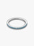 Sparkling Aquamarine Half-Eternity Band Ring - Sterling Silver