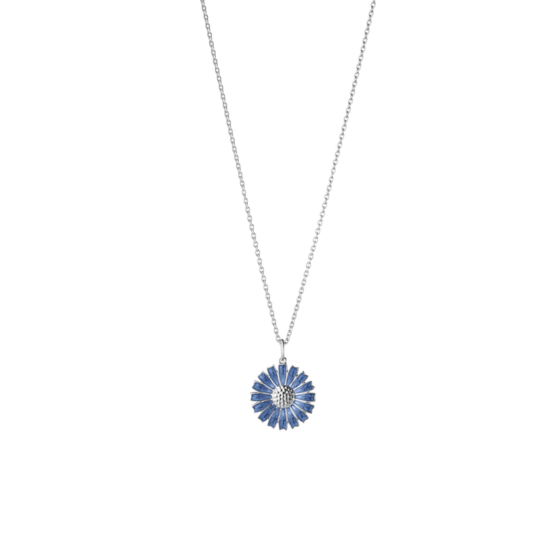 Daisy Pendant - Silver/Blue - 20001545