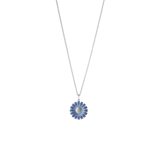 Daisy Pendant - Silver/Blue - 20001545