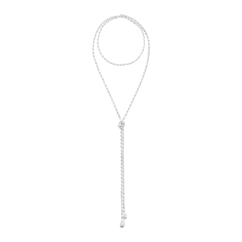 Reflect Lariat Necklace - Silver - 20001947