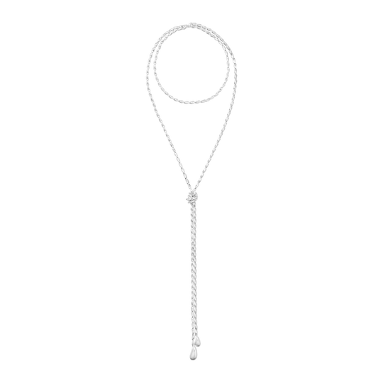 Reflect Lariat Necklace - Silver - 20001947