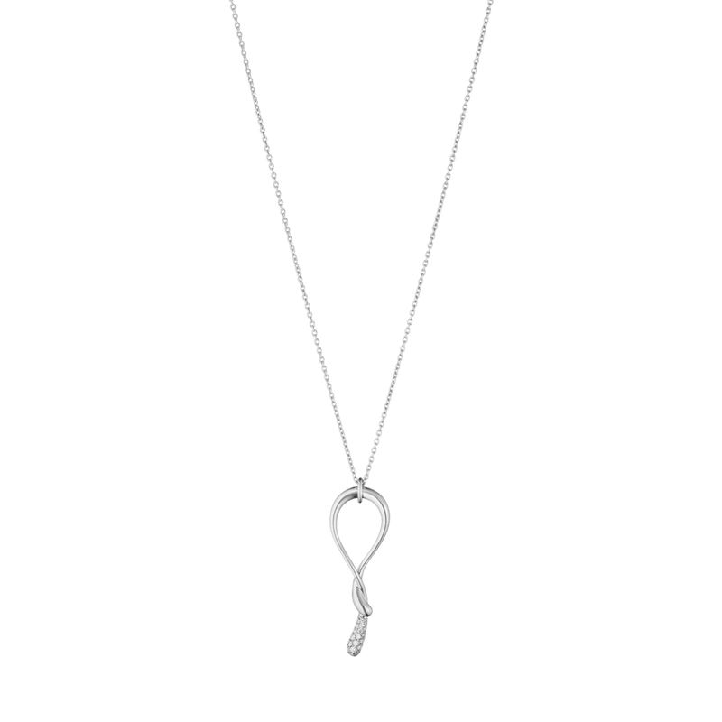 Mercy Swirl Diamond Pendant - Silver - 20002003