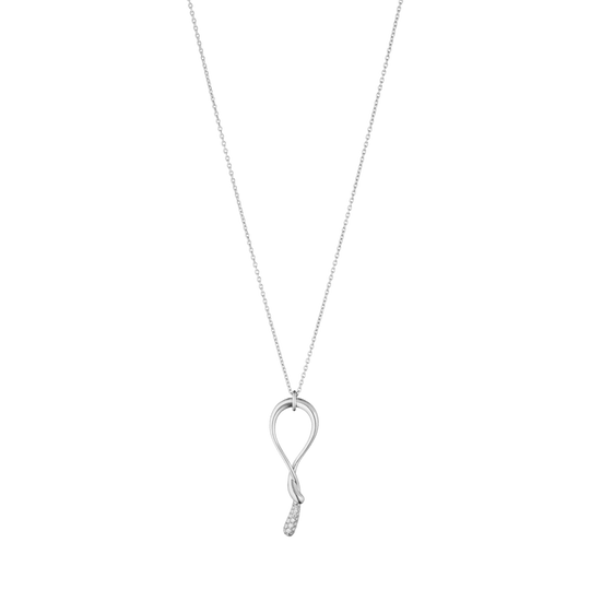 Mercy Swirl Diamond Pendant - Silver - 20002003