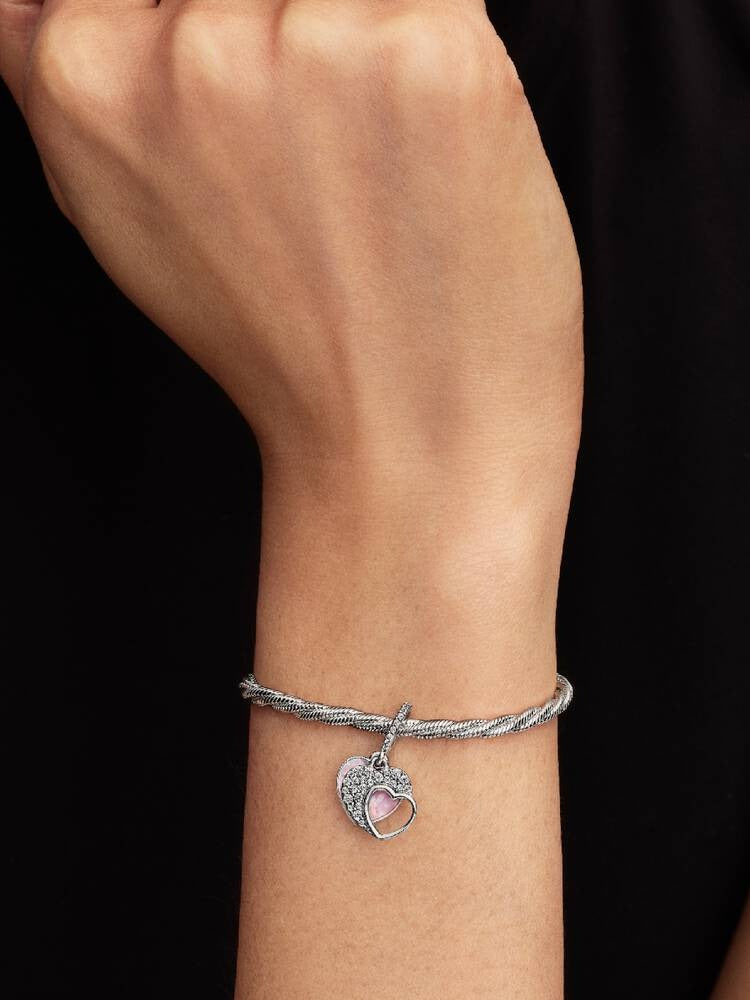 Beautiful Mother Double Dangle Charm - Sterling Silver - 794456C01