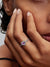 Elevated Heart Ring, Light Purple - Sterling Silver - 198421C12