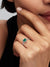 Elevated Heart Ring, Royal Green - Sterling Silver - 198421C07