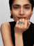 Elevated Heart Ring, Royal Green - Sterling Silver - 198421C07