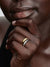 Splittable Cubic Zirconia Ring - Silver/14ct Gold Plating