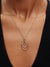 Two-Tone Double Pendant Necklace - Sterling Silver, 14ct Gold Plating