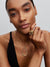 Medium Stone-Set Oval Signet Ring - 14ct Gold Plating
