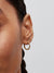 Sparkling Mini Hoop Earrings - 14ct Gold Plating