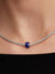 Blue Murano Glass Mini Charm - Sterling Silver