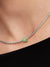 Green Murano Glass Mini Charm - Sterling Silver