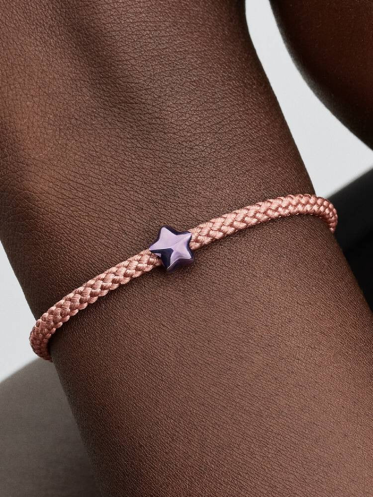 Purple Star Mini Charm - Sterling Silver