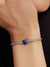 Blue Heart Mini Charm - Sterling Silver