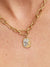 Eye Medallion Charm - Sterling Silver/14ct Gold Plating