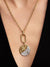 Sun & Moon Oversized Medallion Charm - Sterling Silver/14ct Gold Plating