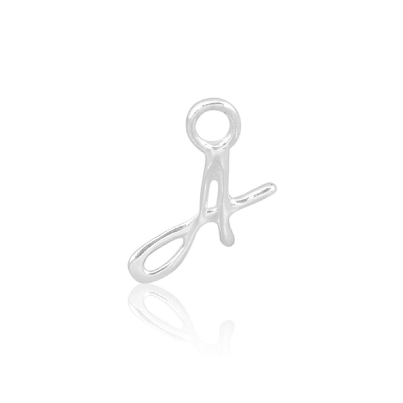 Initial A Alphabet Charm - Sterling Silver
