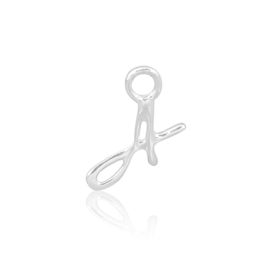 Initial A Alphabet Charm - Sterling Silver
