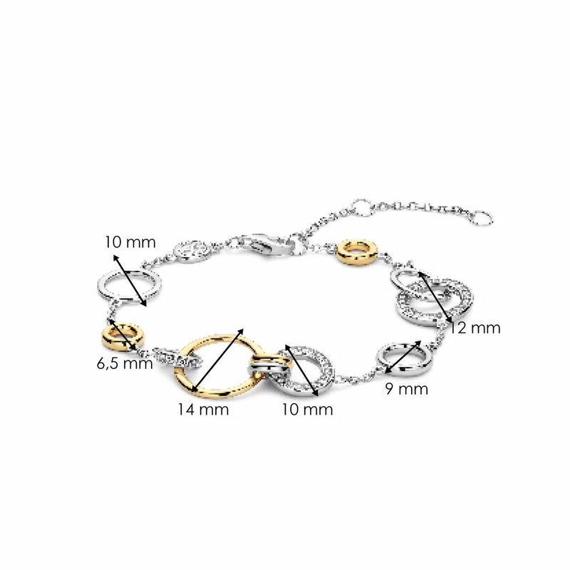 Milano Infinity Bracelet - Silver/Gold - 23047ZY