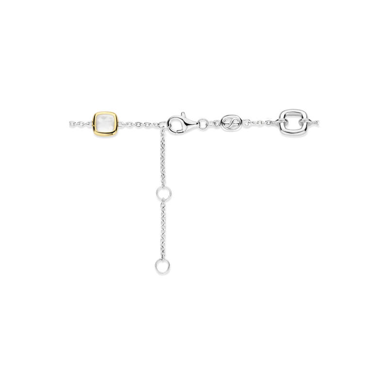 Milano Geometric Charm Bracelet - Silver/Gold - 23053MW