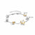 Milano Geometric Charm Bracelet - Silver/Gold - 23053MW