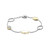 Bracelet with stones and zirconia - Silver/Gold