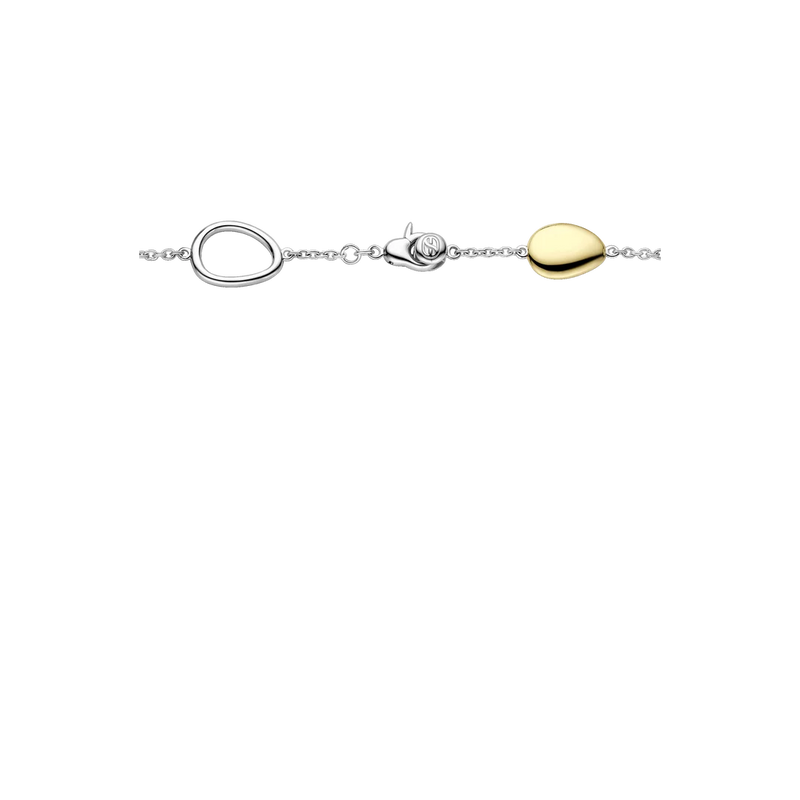 Bracelet with stones and zirconia - Silver/Gold