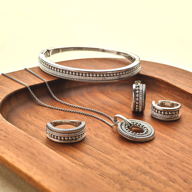 Structure Bangle - Silver - 23093ZI
