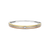 Contrast Tricolor Zirconia Bangle - Silver/Gold/Rose