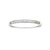 Contrast Tricolor Zirconia Bangle - Silver/Gold/Rose