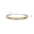 Contrast Tricolor Zirconia Bangle - Silver/Gold/Rose