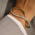 Organic Open Zirconia Bangle - Silver/Gold