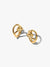 Organically Shaped Heart Small Hoop Earrings - 14ct Gold Plated - 264359C00
