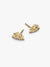 Celestial Sparkling Sun Stud Earrings - 14ct Gold Plating