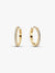 Sparkling Mini Hoop Earrings - 14ct Gold Plating