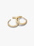 Sparkling Mini Hoop Earrings - 14ct Gold Plating