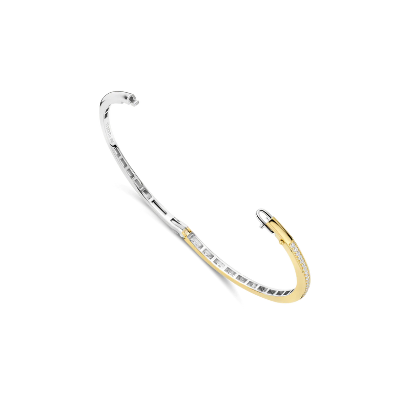 Classic Zirconia Bangle - Gold - 2889ZY
