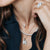 Pearl Necklace with chain - Silver