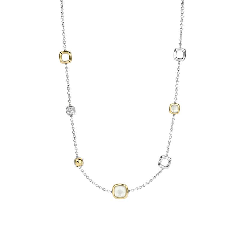 Milano Charm Necklace - Silver/Gold - 34080MW/42
