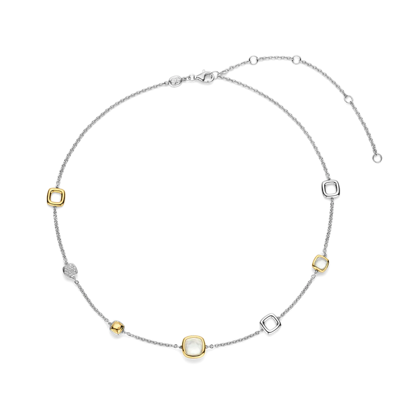 Milano Charm Necklace - Silver/Gold - 34080MW/42